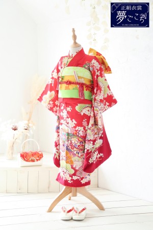 横浜 七五三 振袖 7-16【夢ごこち】