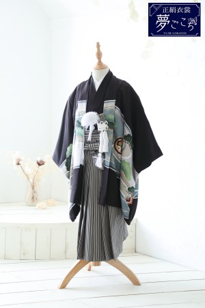 横浜 七五三 羽織袴 5-12【夢ごこち】